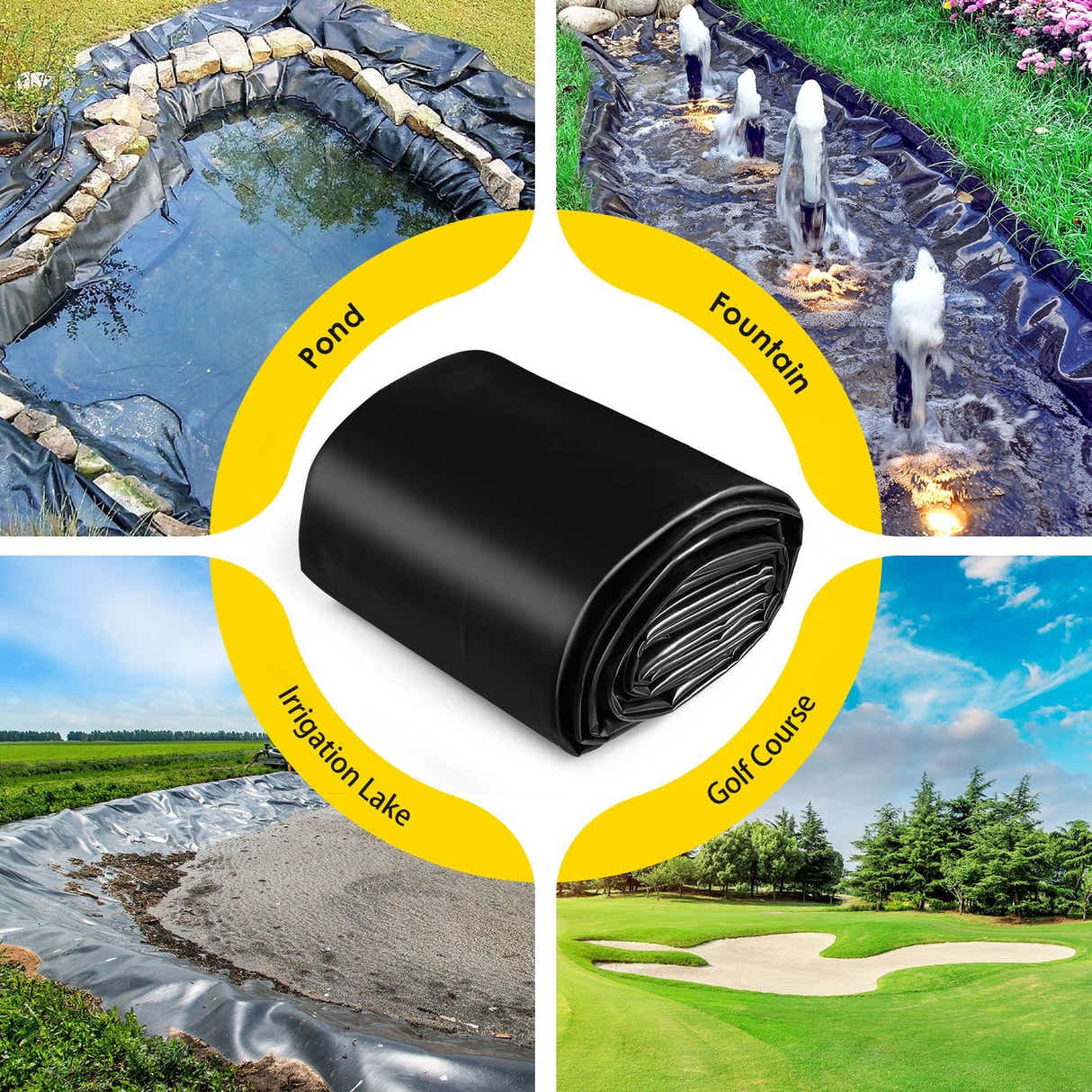 DS BD Pond Liner 10x6M Fish Waterfall Water Pad Heavy Duty Landscaping 0.2mm