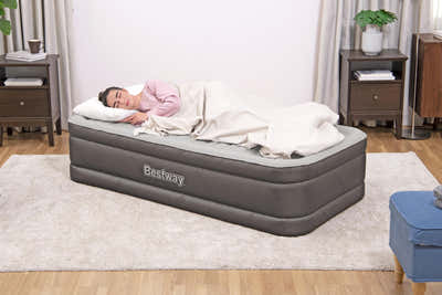 DS Bestway 1.91m x 97cm x 46cm Fortech Air Mattress Twin Built-in AC pump 69048