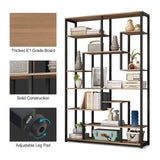 DS BD Bookshelf 7 Tier Shelf CD DVD Photo Storage Media Rack Plant Metal Black
