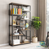 DS BD Bookshelf Display Tier Shelf CD DVD Photo Storage Media Plant Metal Black