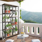 DS BD Bookshelf Display Tier Shelf CD DVD Photo Storage Media Plant Metal Black