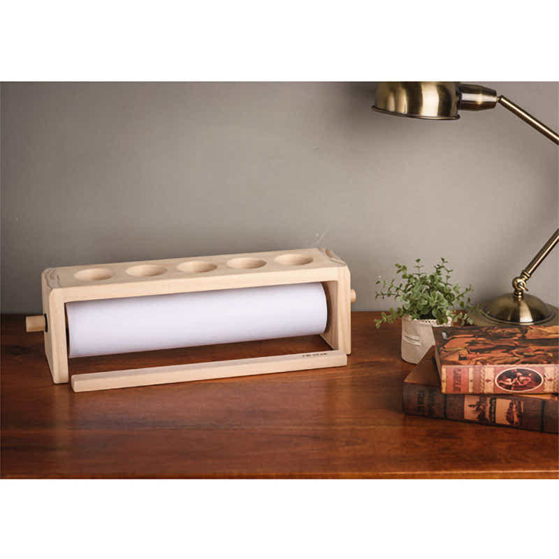 DS BS Wooden Drawing Paper Roll Dispenser 10M X 44CM