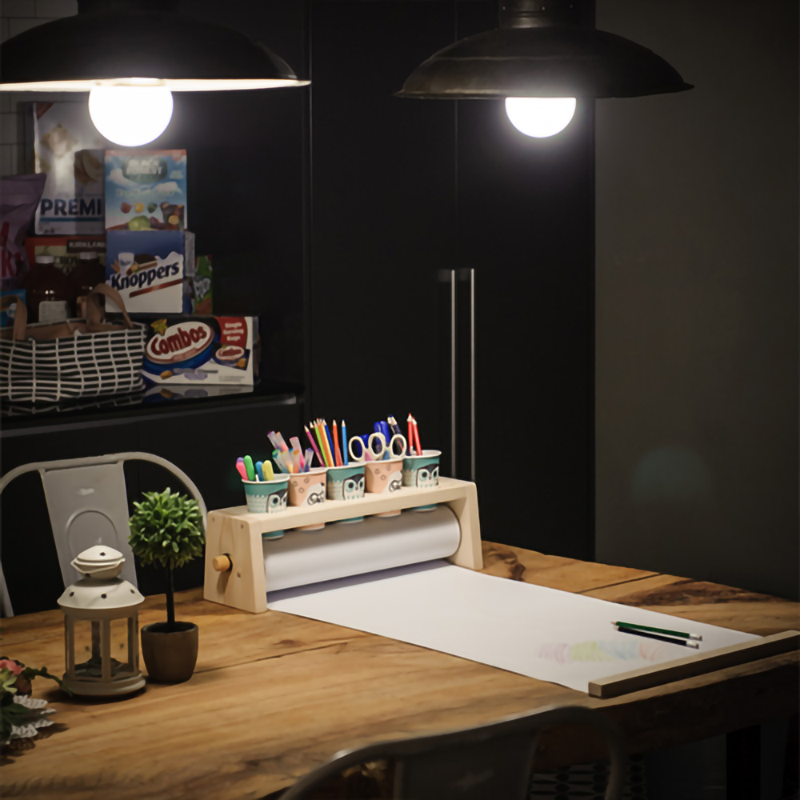 DS BS Wooden Drawing Paper Roll Dispenser 10M X 44CM