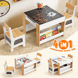 DS BD 4 IN 1 Kids Chairs Set Activity Centre Picnic Play Drawing Storage Desk