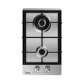 Midea 30cm 2 Burner Gas Hob Stainless Steel