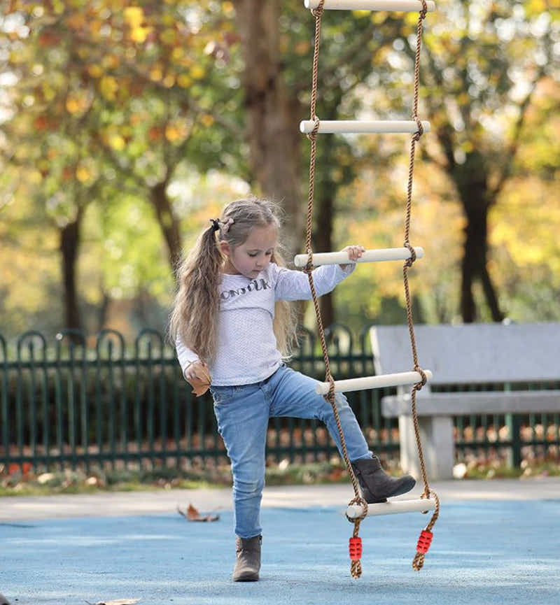 DS BS 6-Section Climbing Rope Ladder for Kids 200 cm