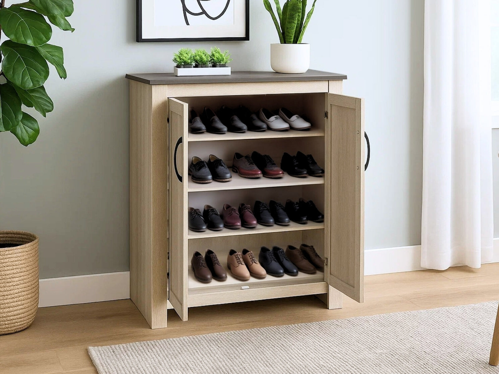 DS Lennart Home Essentials Bundle – Shoe Cabinet & Sideboard Set