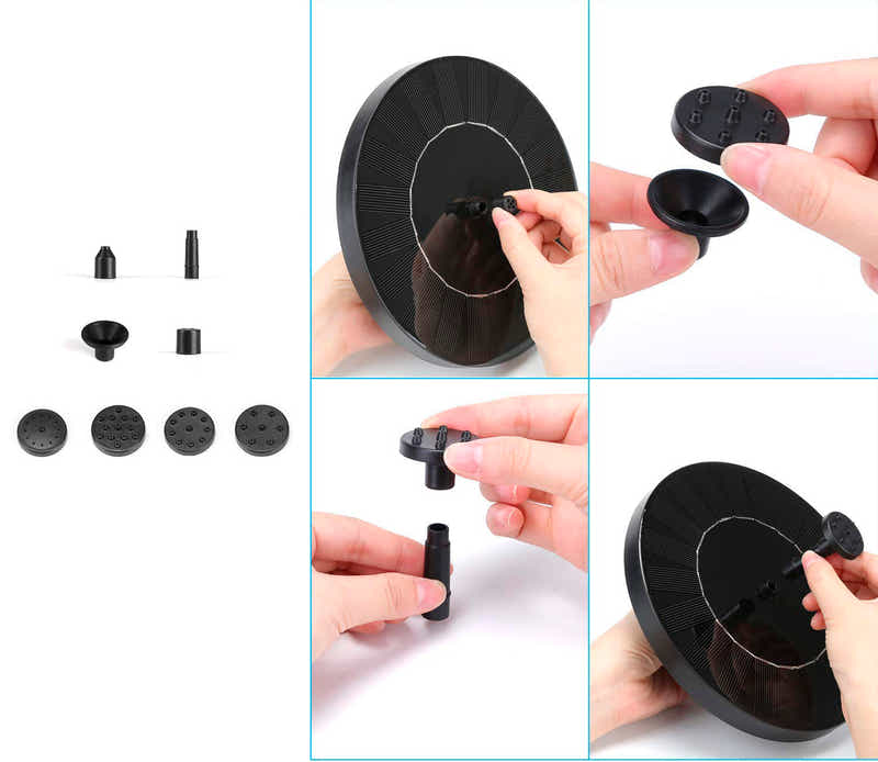 DS BS Floating Solar Powered Fountain Pump