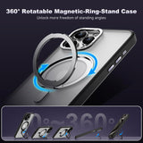 DS BS iPhone 14 Case with 360°Rotatable Magnetic Ring Stand