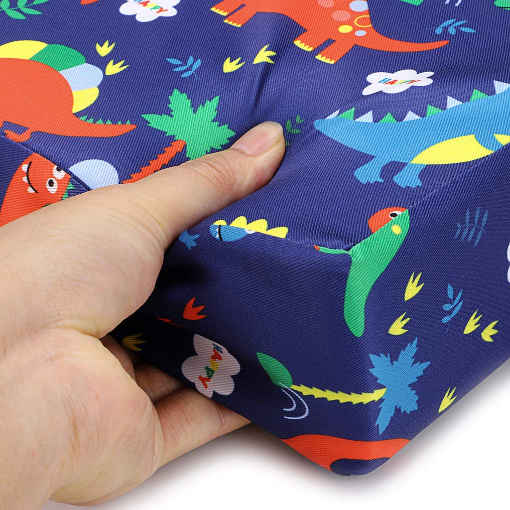 DS BS Kids Dismountable Highchair Booster Cushion- Blue Dino