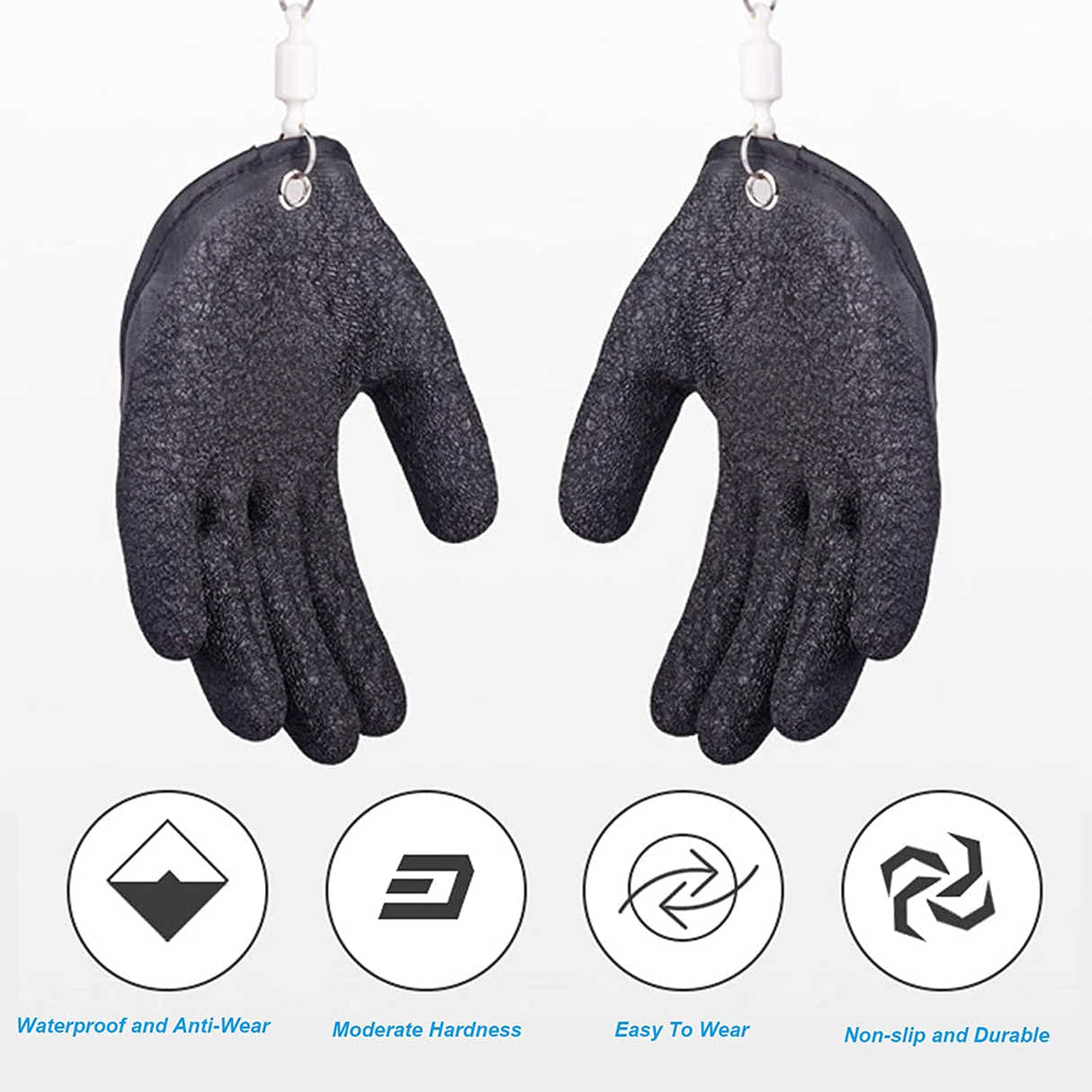 DS BS Puncture Proof Waterproof and Magnet Release Fishing Gloves
