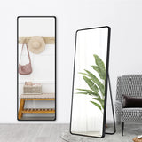 DS BS Aluminum Alloy Frame Round Corner HD Full Size Body Mirror 160x50 cm