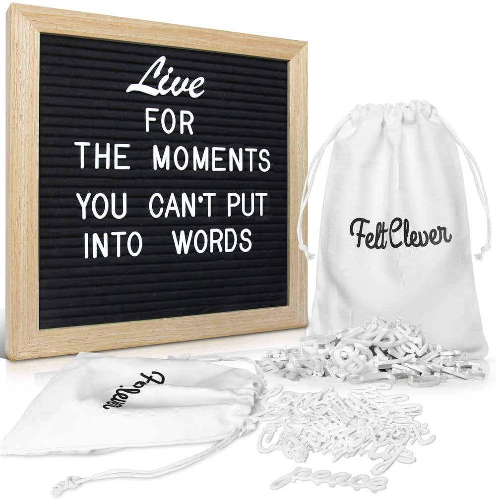 DS BS Black Felt Letter Boards with 330 Letters