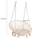 DS BS Handmade Macrame Swing Hammock Chair-Green