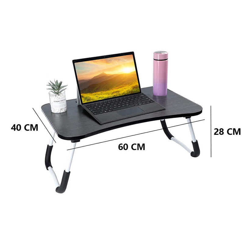 DS BS Portable Foldable Bed Laptop Table Black
