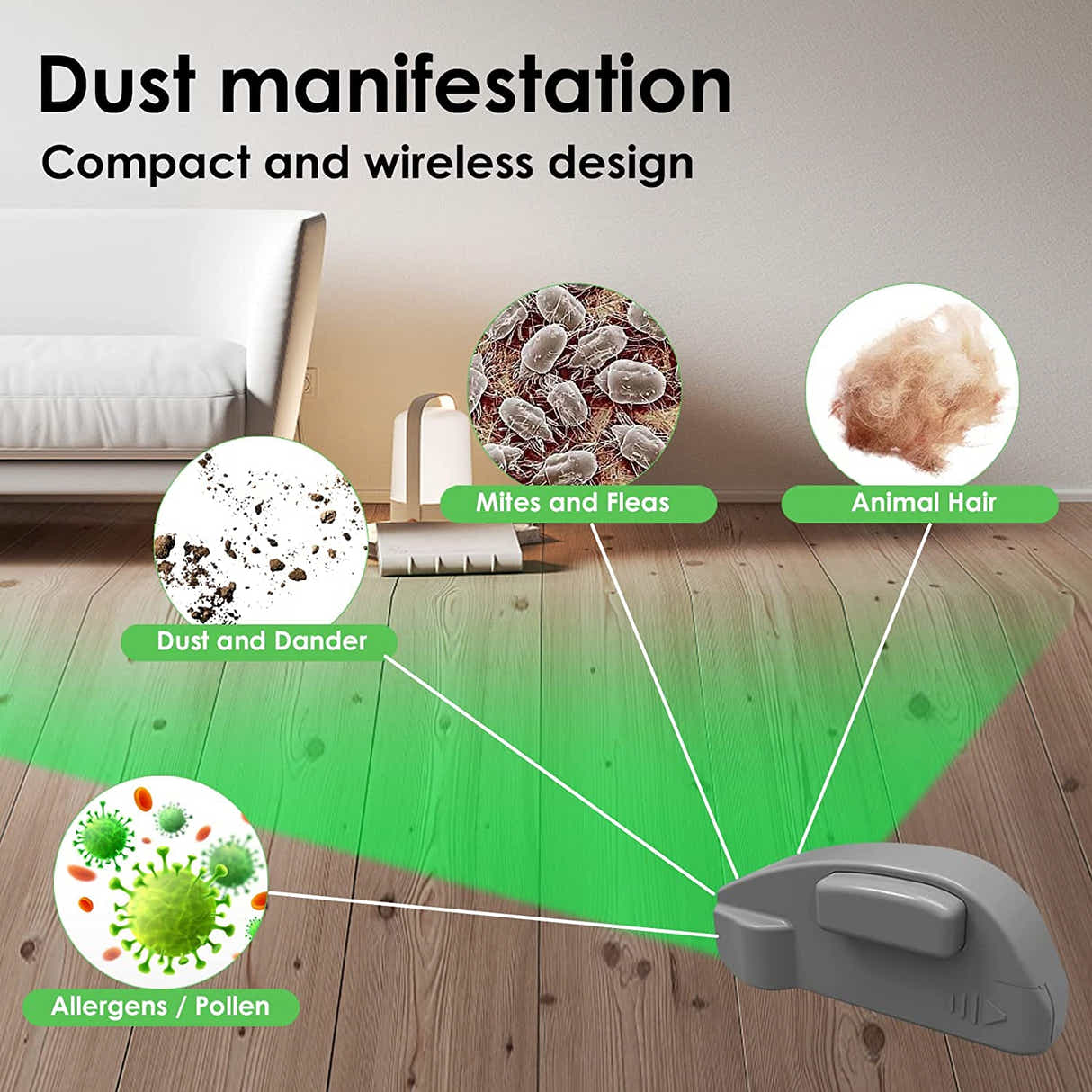 DS BS Vacuum Cleaner Dust Display LED Lamp