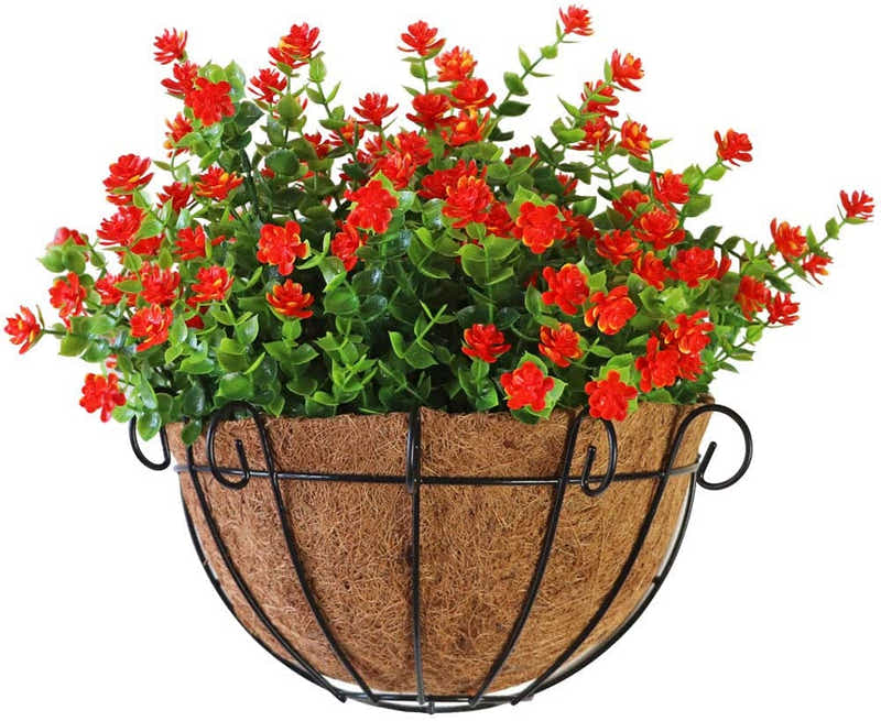 DS BS Iron Wall Hanging Half Round Planter