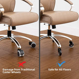 DS BS 5 Pack Wood Safe Office Chair Wheels Replacement