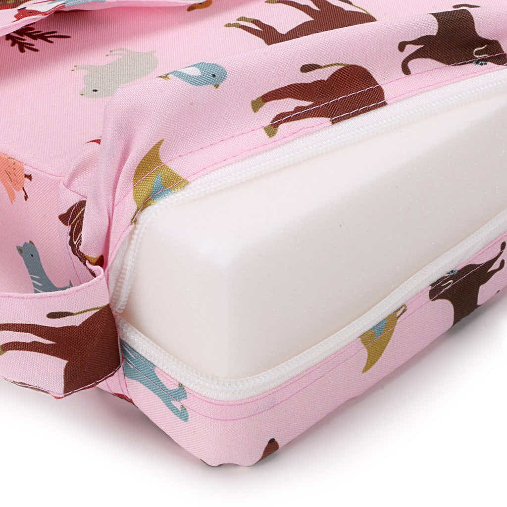 DS BS Kids Portable Dismountable Highchair Booster Cushion-Pink