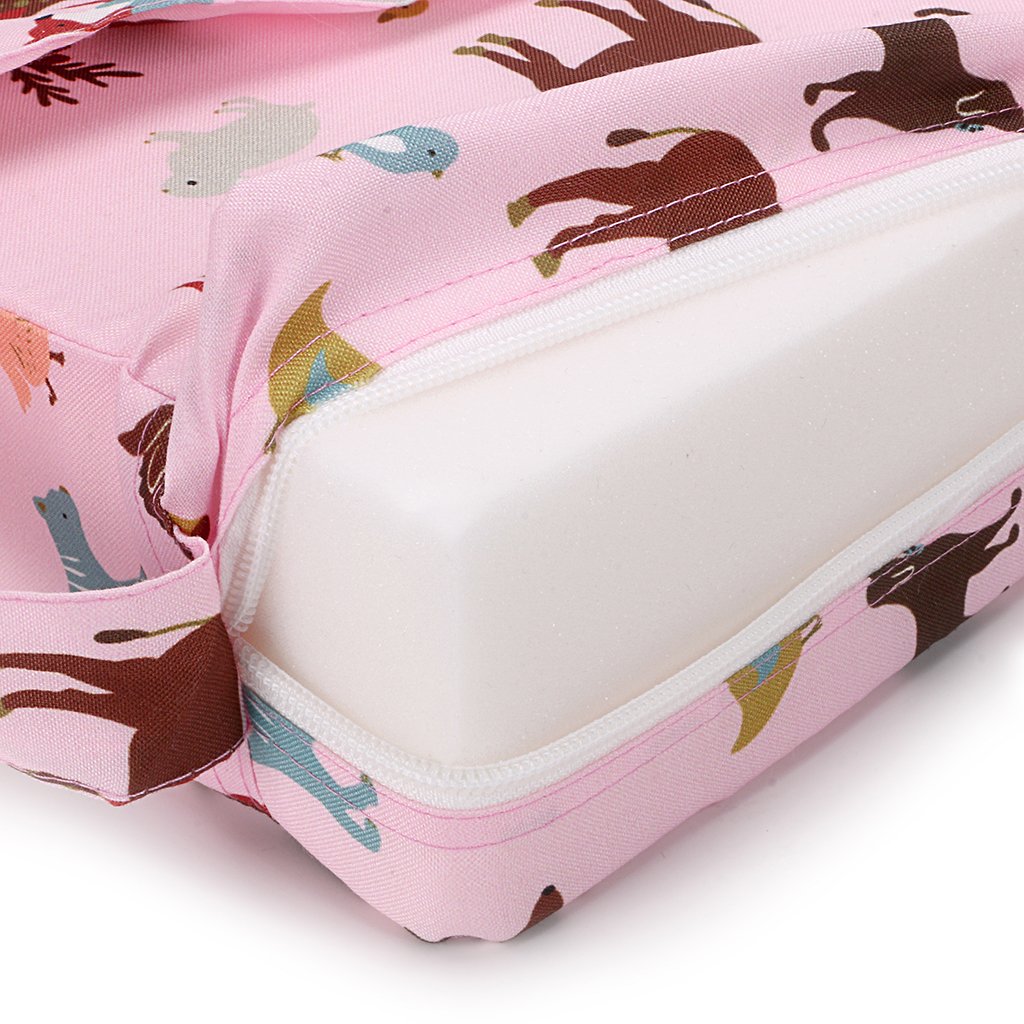DS BS Kids Portable Dismountable Highchair Booster Cushion-Pink