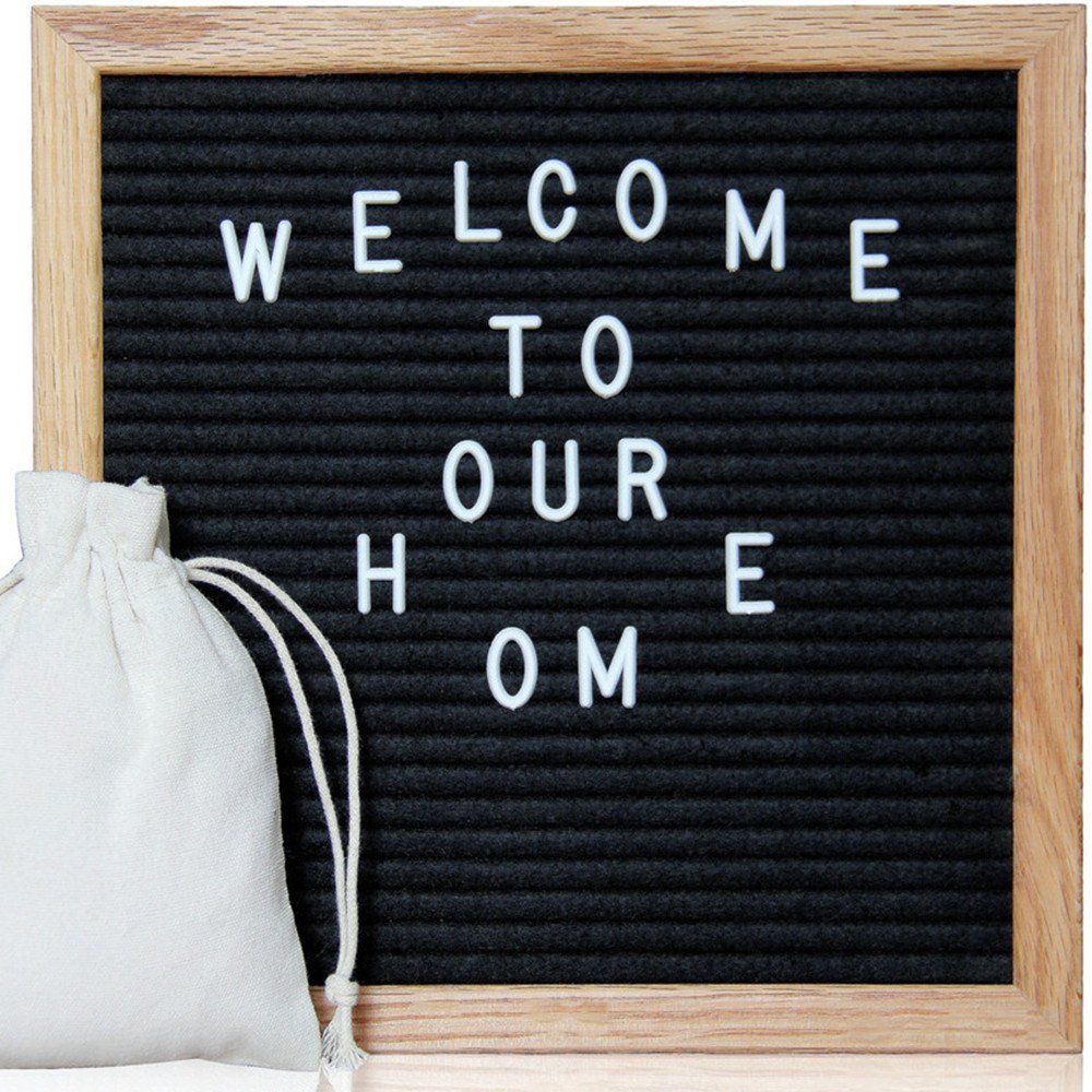 DS BS Black Felt Letter Boards with 330 Letters
