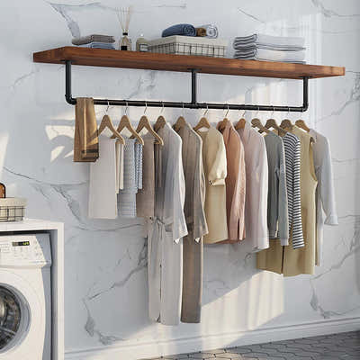 DS BS  Industrial Pipe Clothes Rack-220CM
