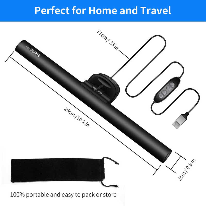 DS BS USB LED Task Lamp Laptop Monitor Light Bar 26cm