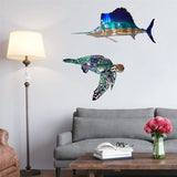 DS BS Marine Life Metal Wall Art Décor-Sea Turtle