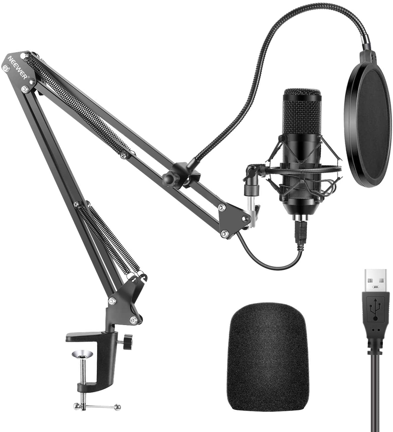 DS BS Computer Podcast Condenser Microphone USB Microphone Kit