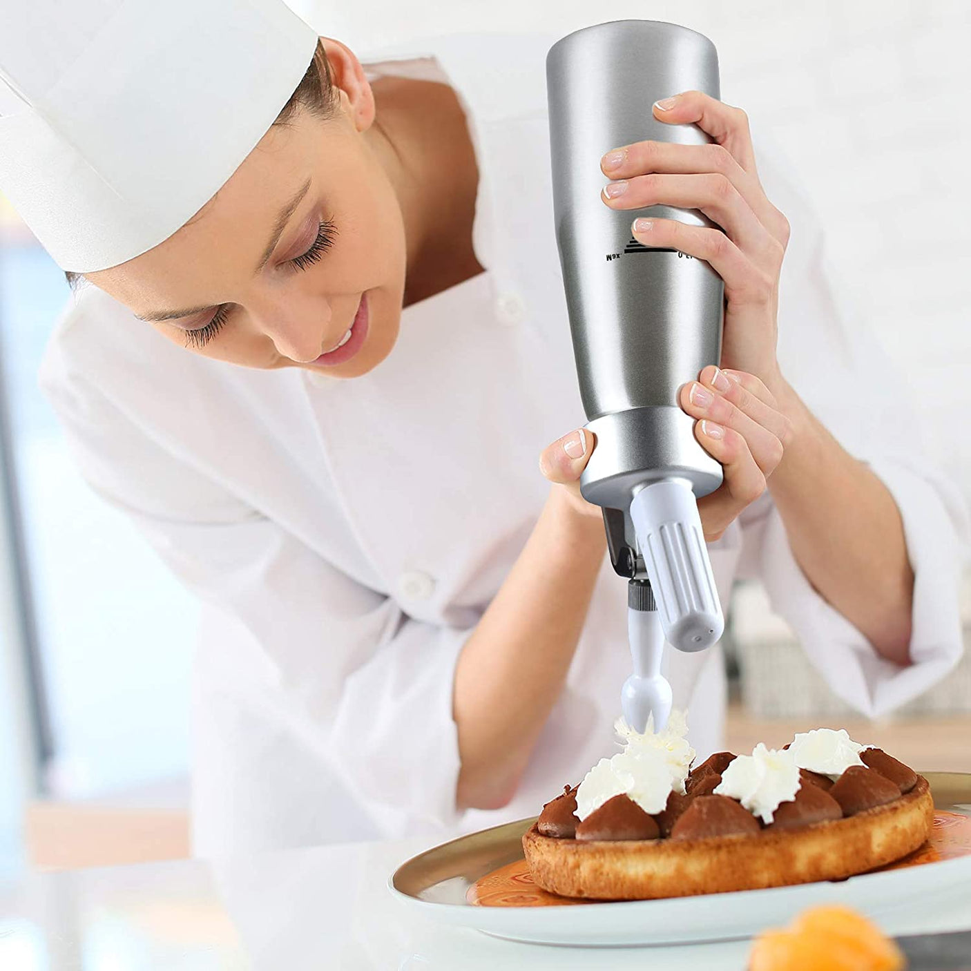 DS BS Professional Aluminum Homemade Whipped Cream Dispenser