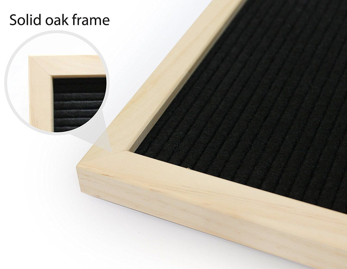DS BS Black Felt Letter Boards with 330 Letters