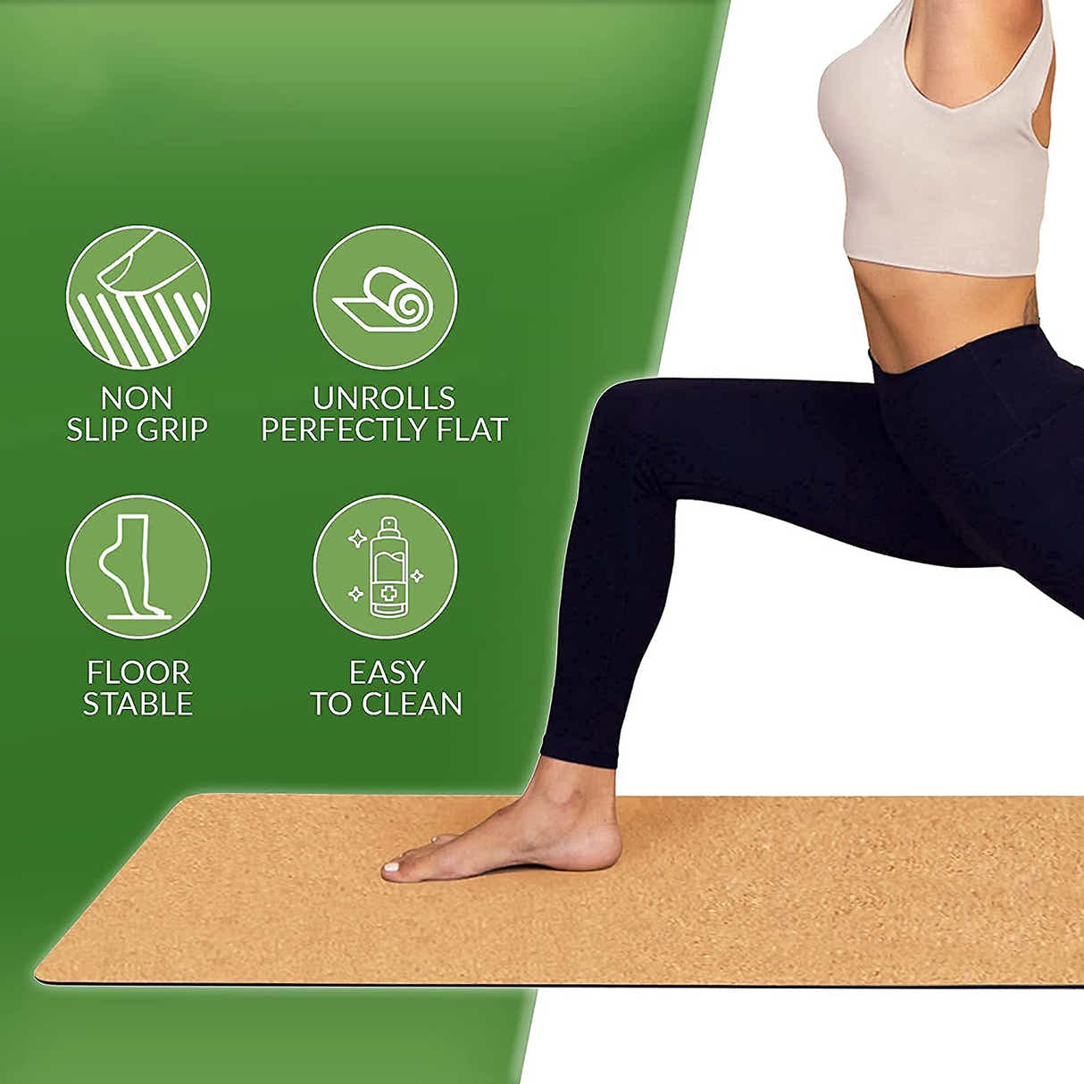 DS BS Natural Cork Eco-friendly Yoga Mat