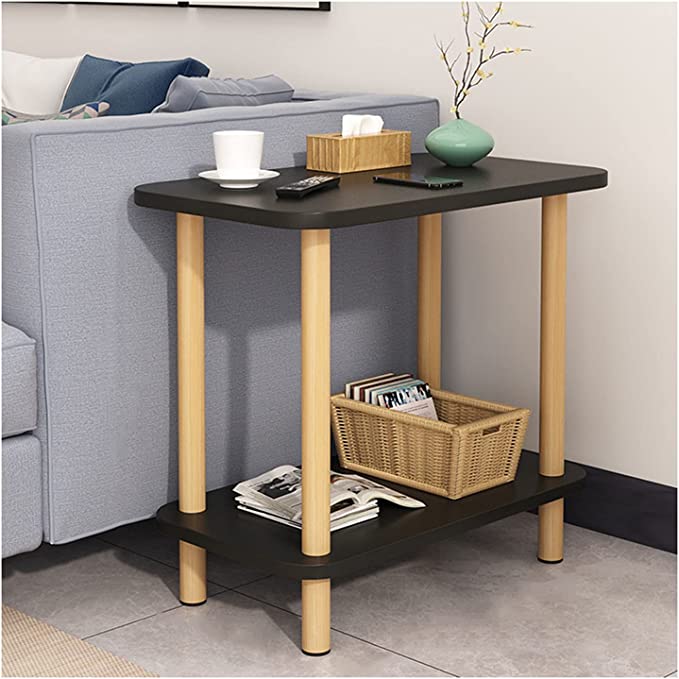DS BS 2-Tier Tall Rectangle Side Table