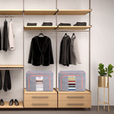 DS BS Foldable Steel Frame Clear Window Storage Bins Box-100L