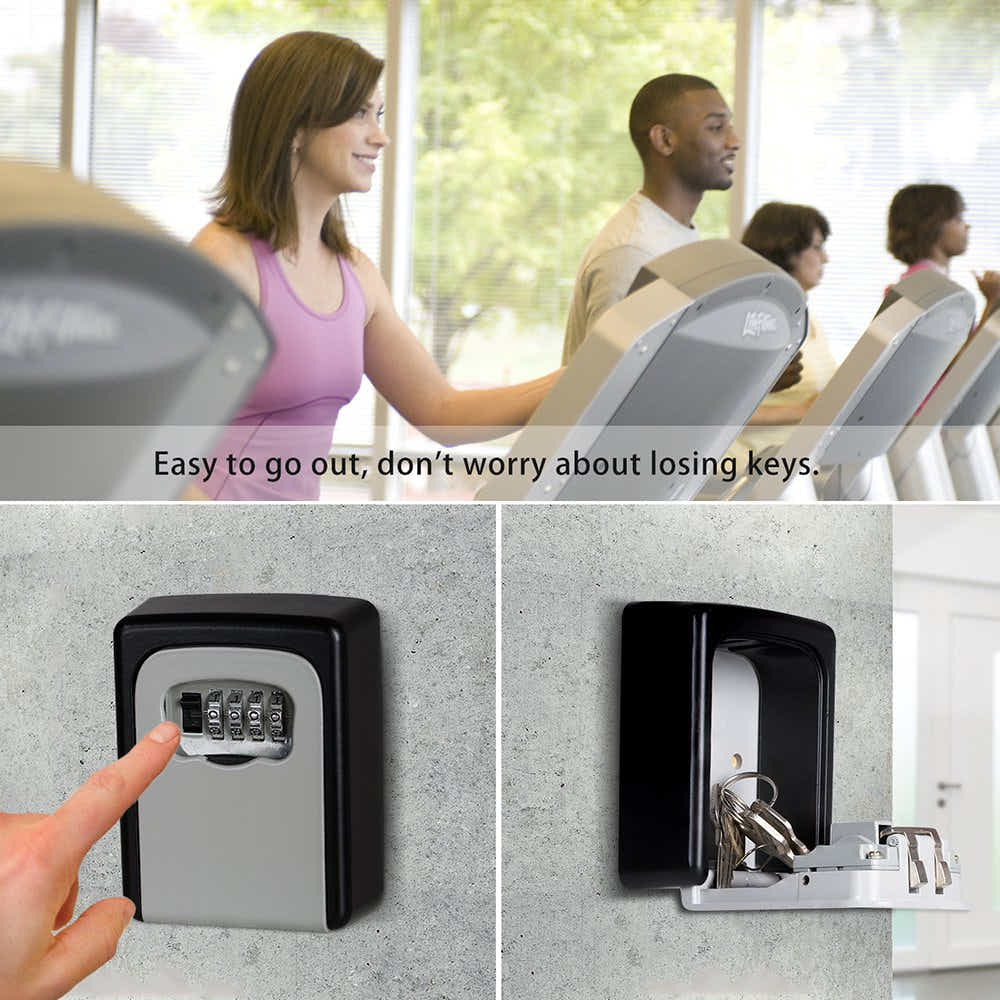 DS BS Key Storage Lock Box 4 Digit Wall Mounted