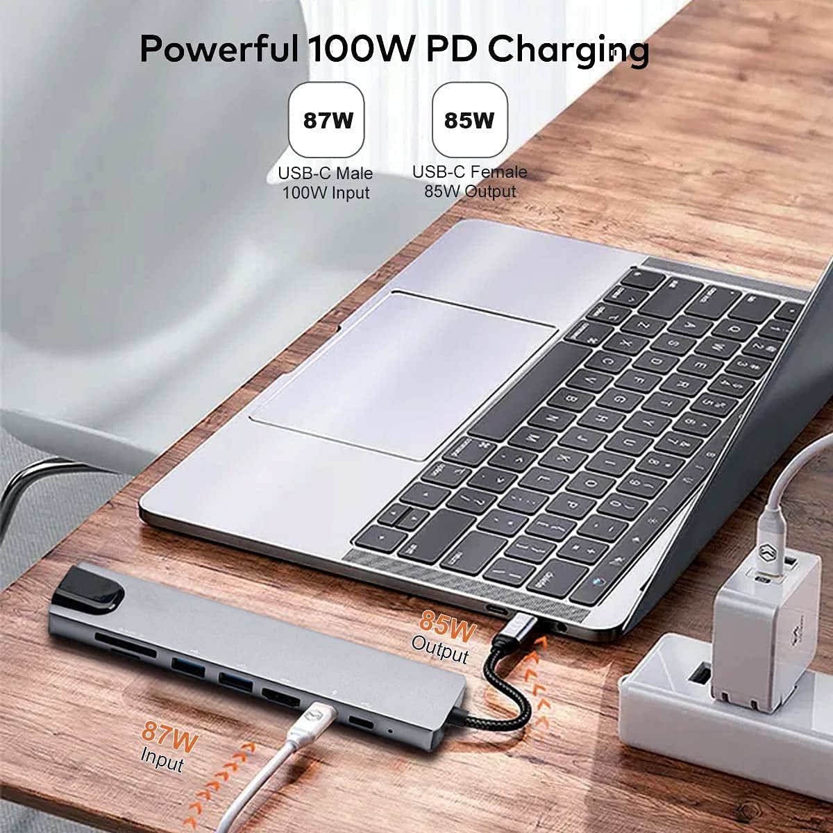 DS BS 8 in 1 USB C Laptop Docking Station with 4K HDMI