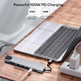 DS BS 8 in 1 USB C Laptop Docking Station with 4K HDMI