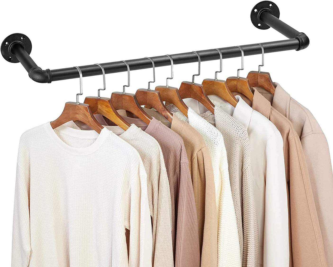 DS BS  Industrial Pipe Clothes Rack-110CM