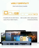 DS BS 6 in 1 USB C Laptop Docking Station with 4K HDMI