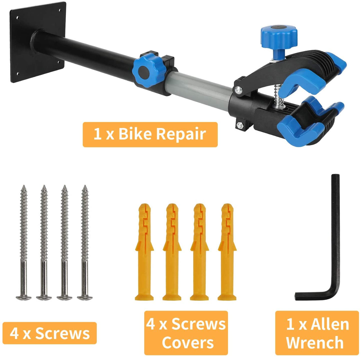 DS BS Bike Wall Mount Bicycle Repair Clamp Holder