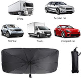 DS BS Foldable Car Windshield Sun Shade Umbrella 140×78cm