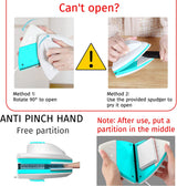 DS BS Water-filled Magnetic Double Side Glass Cleaning Brush 3-8mm
