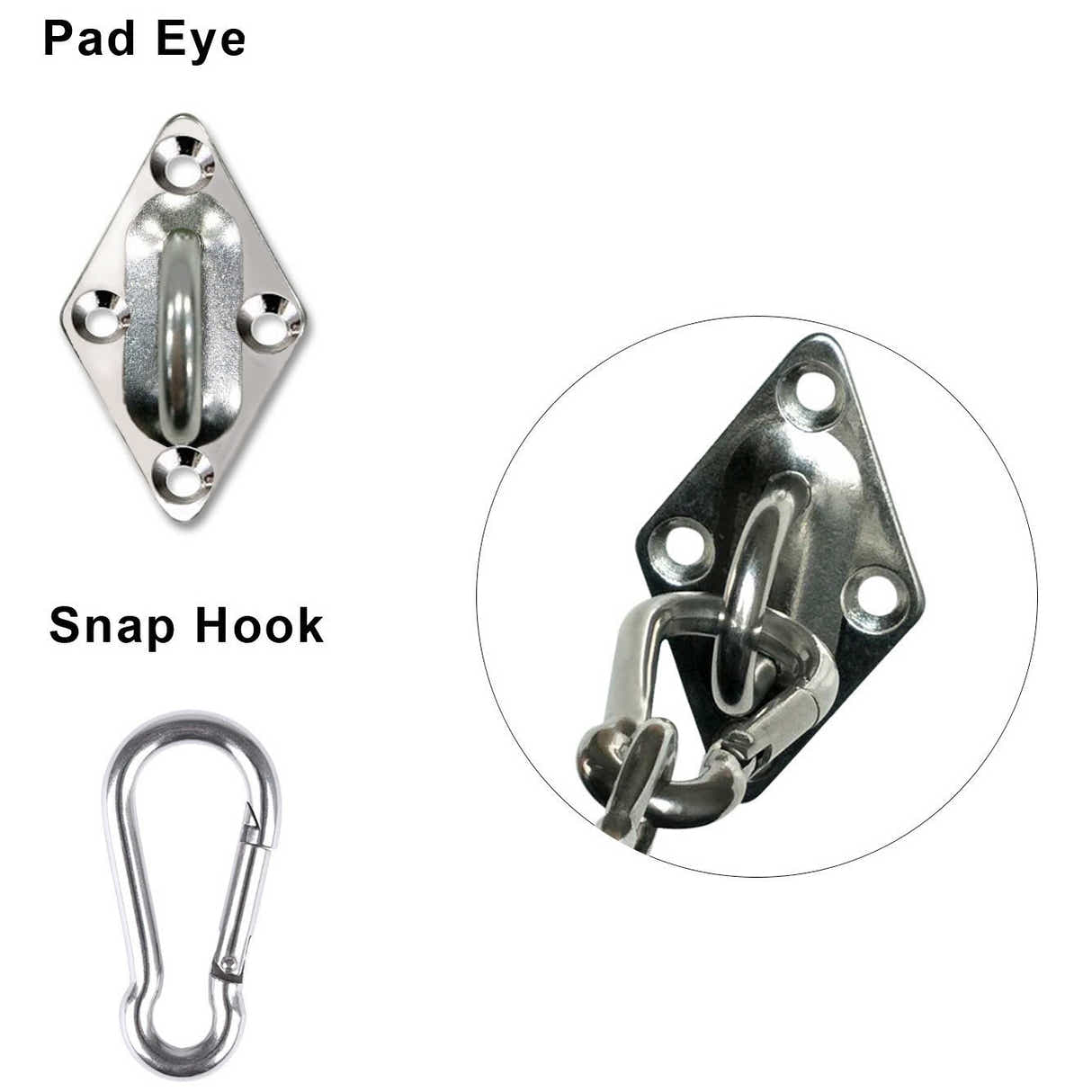DS BS 12pcs Sun Shade Sail Hardware Kit