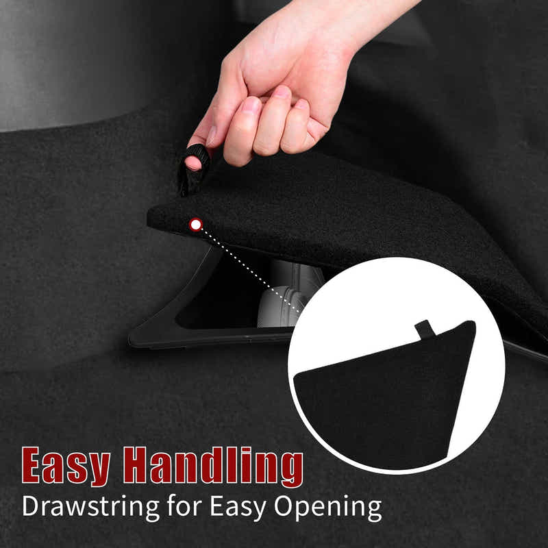 DS BS Tesla Model Y Rear Trunk Organizer Storage Boxes with Lids