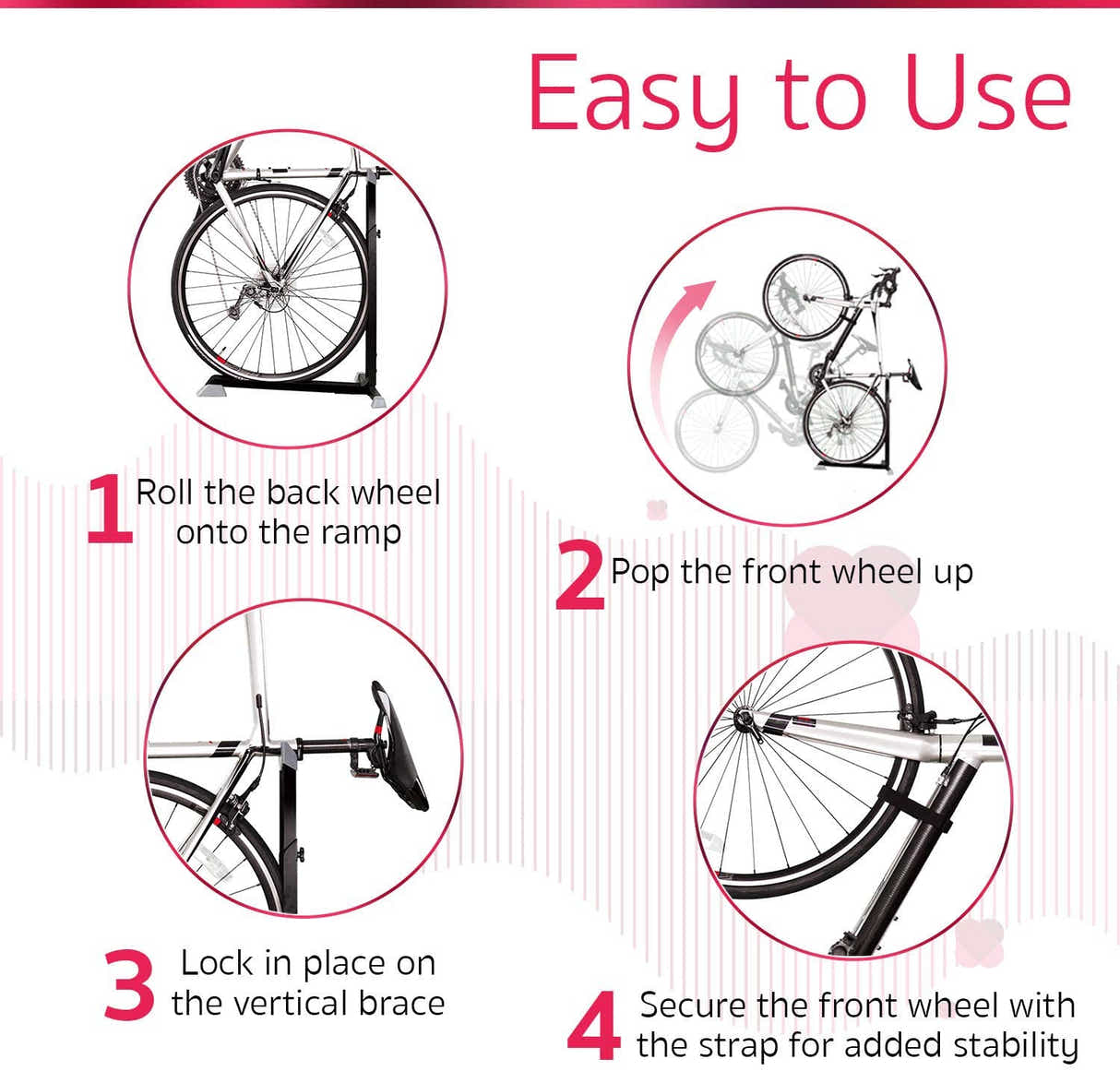 DS BS Portable Space-Saving Bike Stand Rack