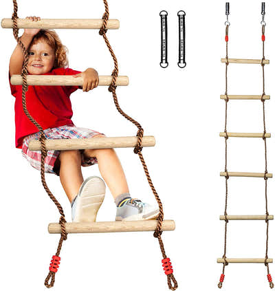 DS BS 6-Section Climbing Rope Ladder for Kids 200 cm