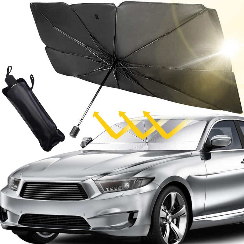DS BS Foldable Car Windshield Sun Shade Umbrella 140×78cm