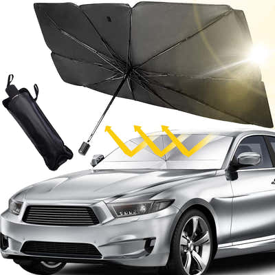DS BS Foldable Car Windshield Sun Shade Umbrella 140×78cm
