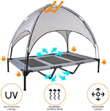 DS BS Elevated Outdoor Dog Bed with Canopy-XL