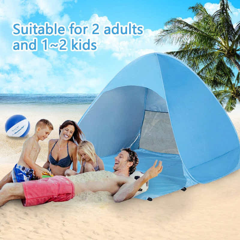 DS BS Instant Easy Pop Up Beach Tent Sun Shelter-Camo